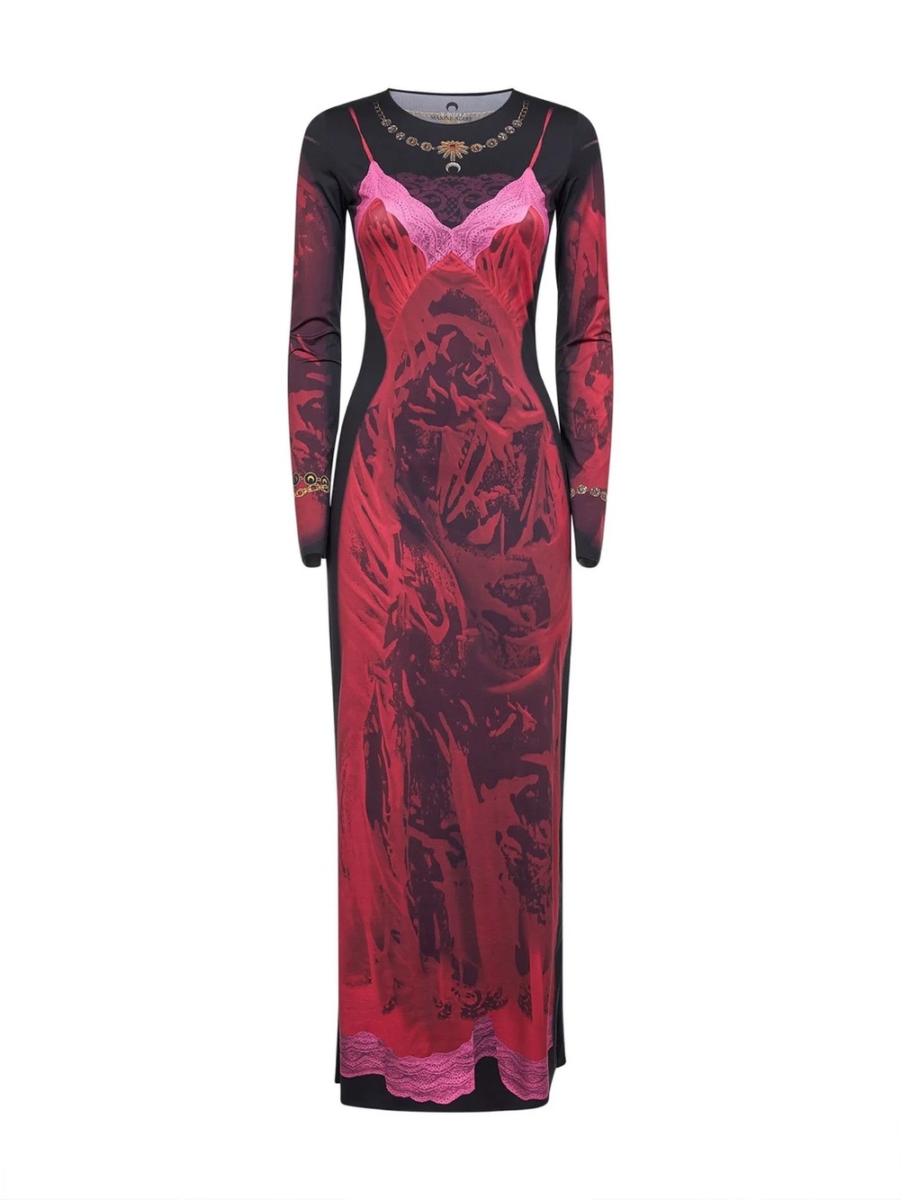 Marine Serre Wet Nuisette Printed
Jersey Ls Dress